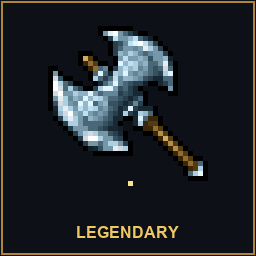 Legendary Aegis Vanguard Axe animated game sprite